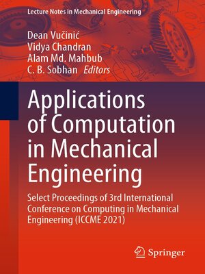 cover image of Applications of Computation in Mechanical Engineering